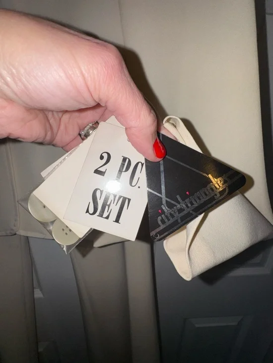 💥SALE💥Vintage City Triangles Ivory Blazer & Pant Suit Set NWT | Size 11 - Picture 2 of 16